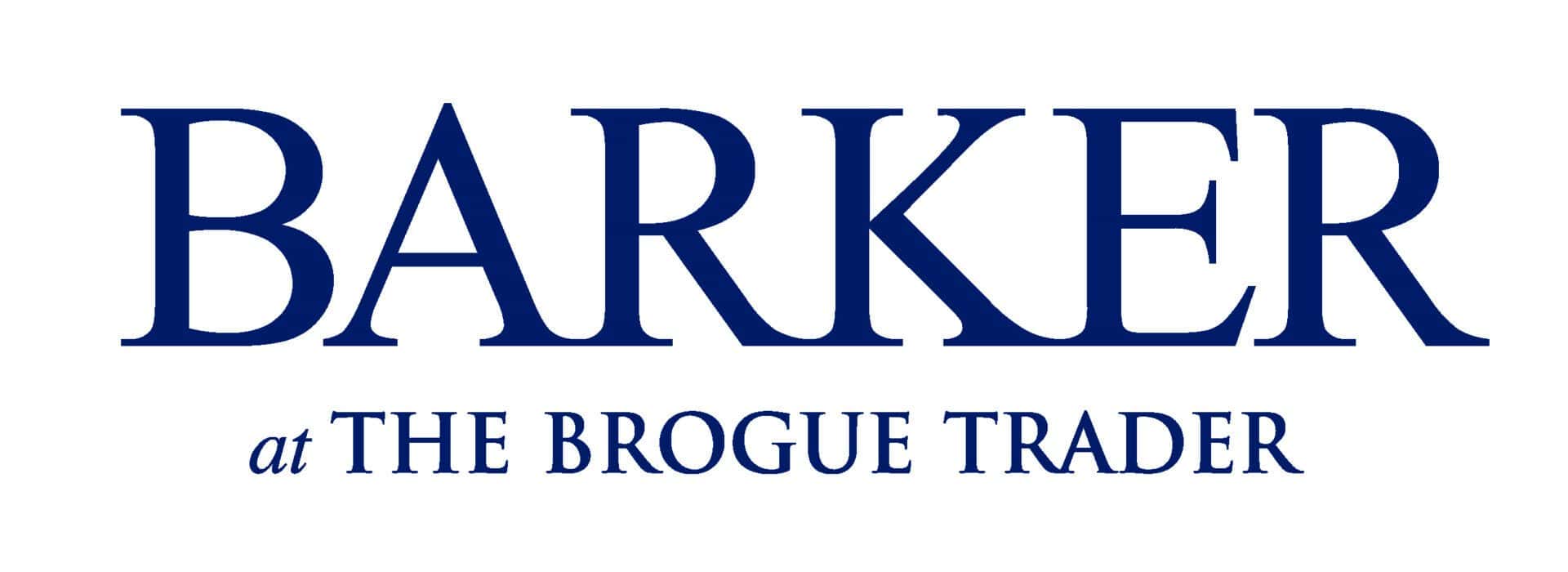 Barker logo at Victoria Leeds shopping centre in Leeds, UK.