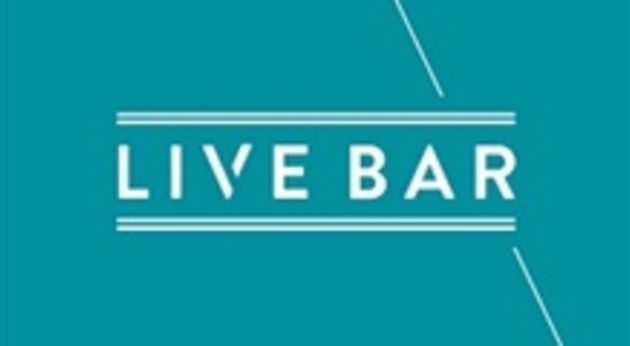 Live Bar sign at Victoria Leeds, vibrant and modern design.