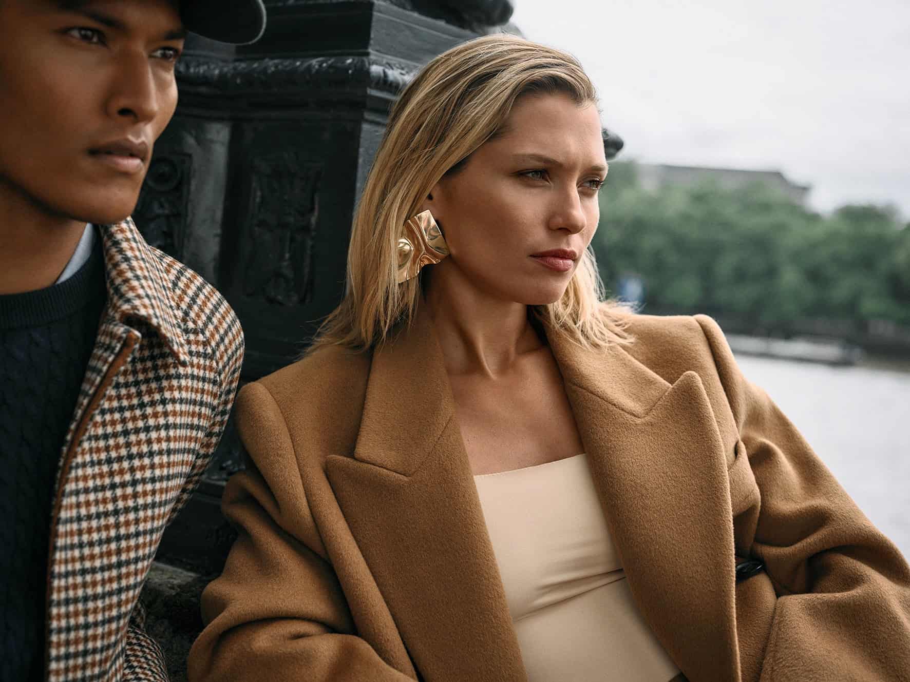 Camel coat with sophisticated design, perfect for autumn fashion at Victoria Leeds.