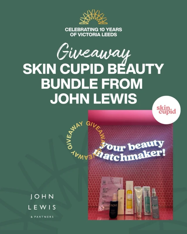 🎁 GIVEAWAY DAY 5✨

Skincare lovers - this one is for you!

We’re celebrating 10 years of Victoria Leeds by giving away a prize every day until the 25th October.

Today we’re giving away a @skincupid.official skincare bundle worth over £100 in collaboration with @johnlewis_leeds 

To enter today’s giveaway:
1. Follow @victorialeeds_ and @johnlewis_leeds 
2. Comment ‘10 Years’ on this post
3. For an extra entry, follow us on Tik Tok @victorialeeds_

This is just day 6, you can enter for each prize that drops every day (including yesterday’s). All 10 winners will be selected at random on the 26th October.

Uk 18+ only, full T&C’s can be found on our website- link in bio.

🎉 Good luck!