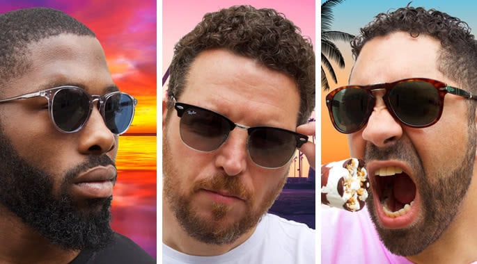 Stylish sunglasses from Victoria Leeds perfect for summer and beach outings.