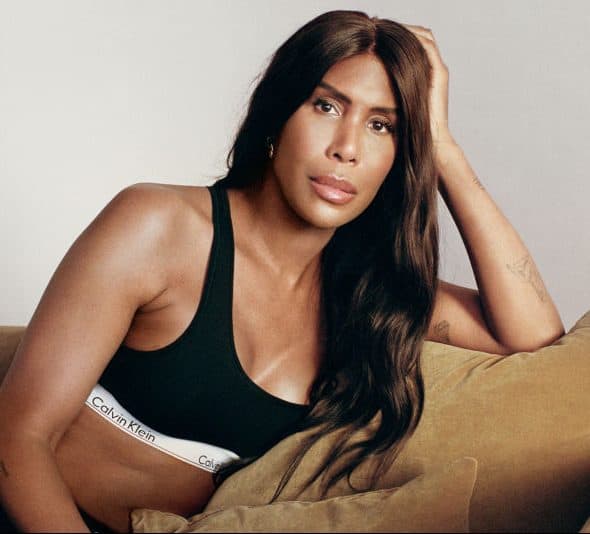 Calvin Klein Pride 2021 Collection model at Victoria Leeds.