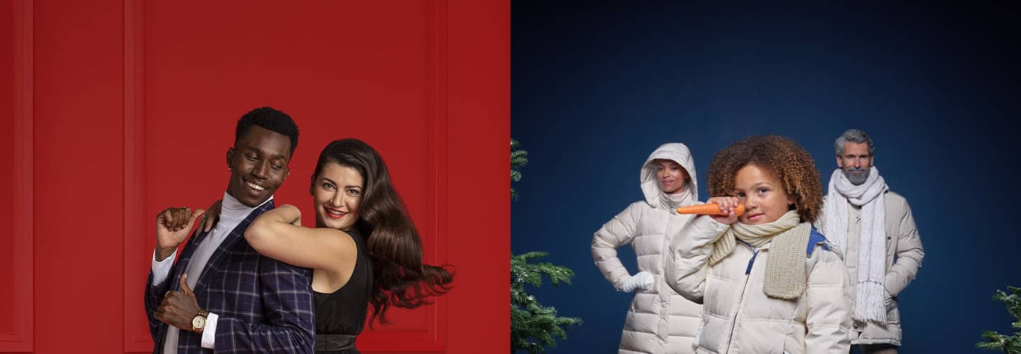 Family enjoying holiday gift shopping at Victoria Leeds.