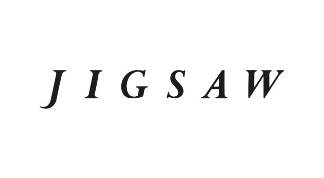 Modern Jigsaw logo displayed at Victoria Leeds shopping centre.