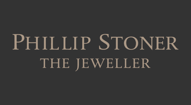 Elegant jewellery display at Victoria Leeds, showcasing Phillip Stoner The Jeweller's exquisite coll.