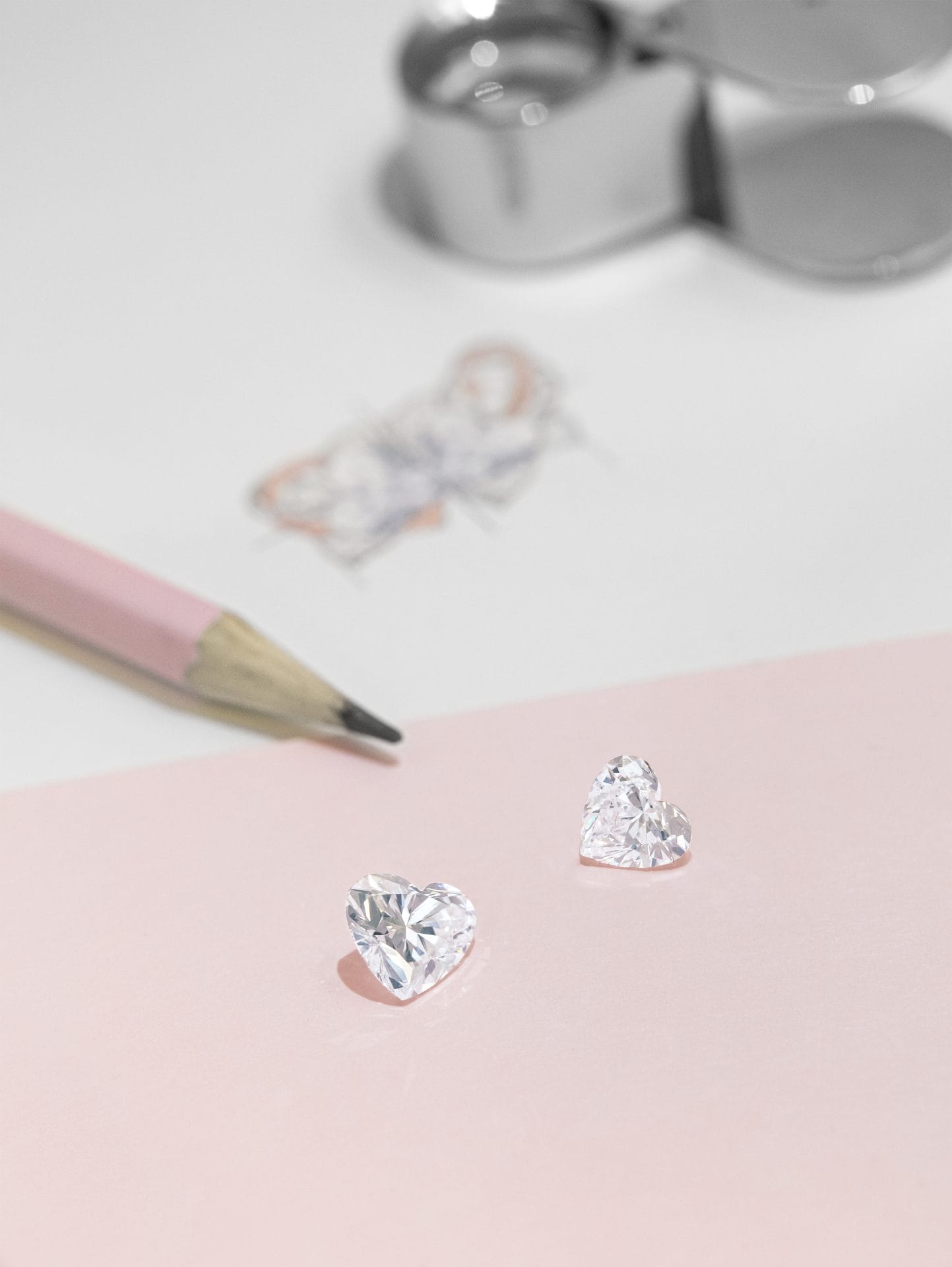 Elegant heart-shaped diamond ring from Victoria Leeds, inspired by the Boodles Coronation Ring.
