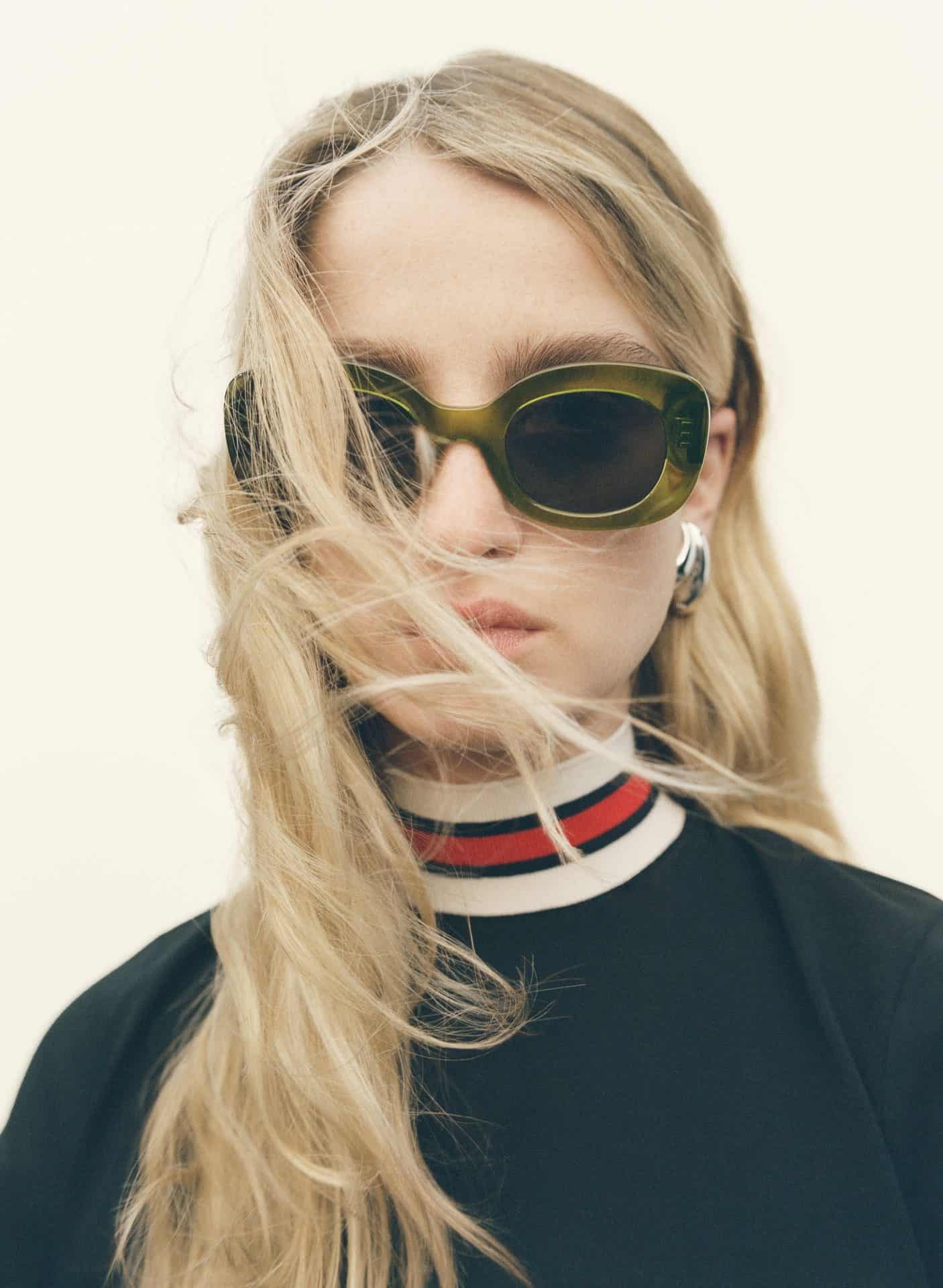 Elegant sunglasses from Victoria Leeds' Timeless Shapes Collection. Perfect for stylish, sophisticat.