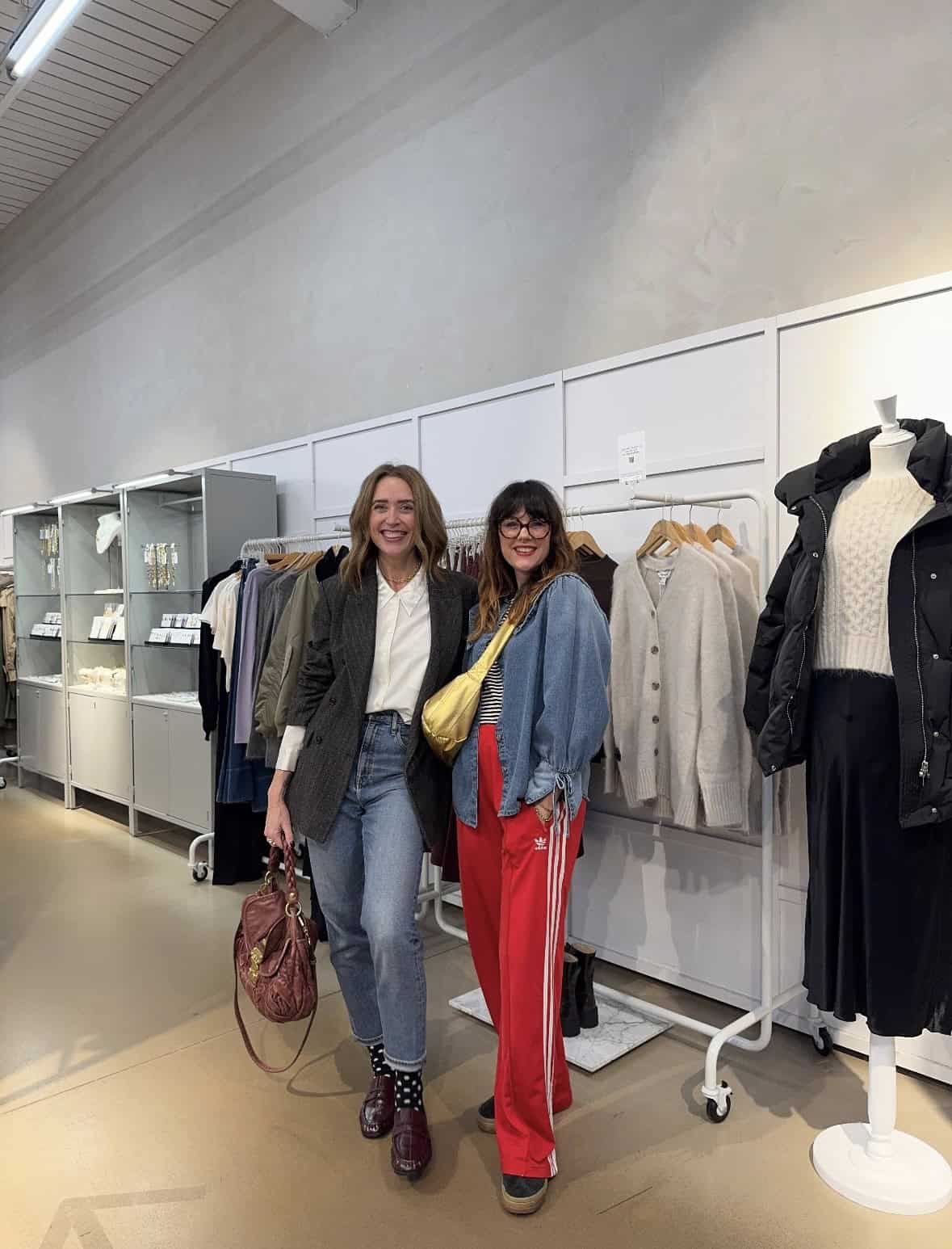 Elegant women shopping at Victoria Leeds during Fashion Week 2026.