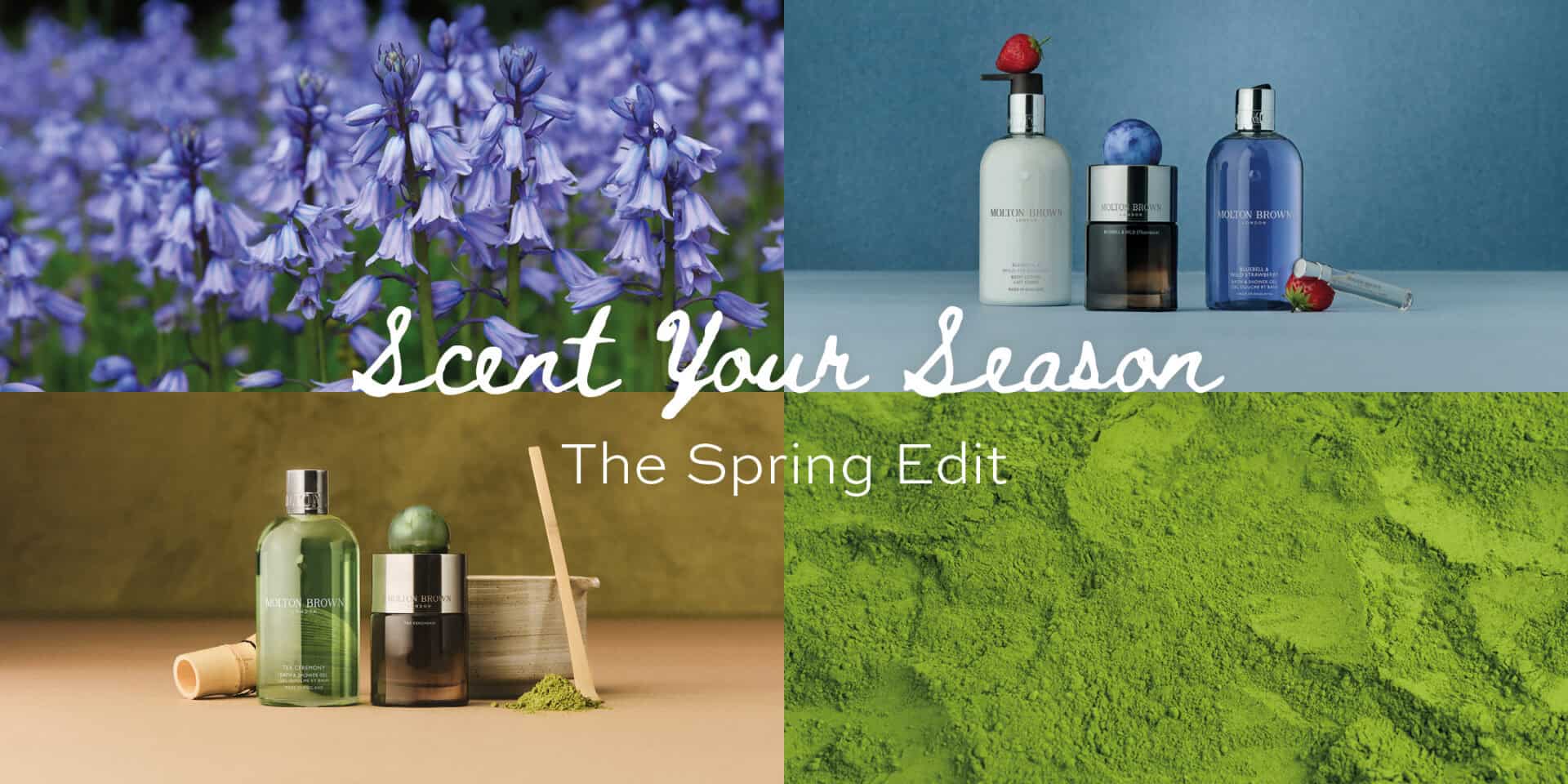 Molton Brown Leeds spring scents with luxurious fragrances and vibrant colours.