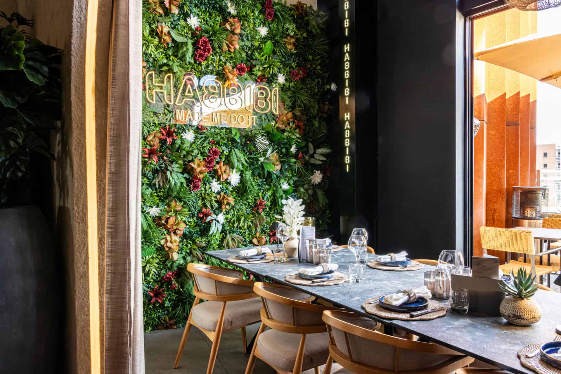 Elegant dining setup at Victoria Leeds during Fashion Week.